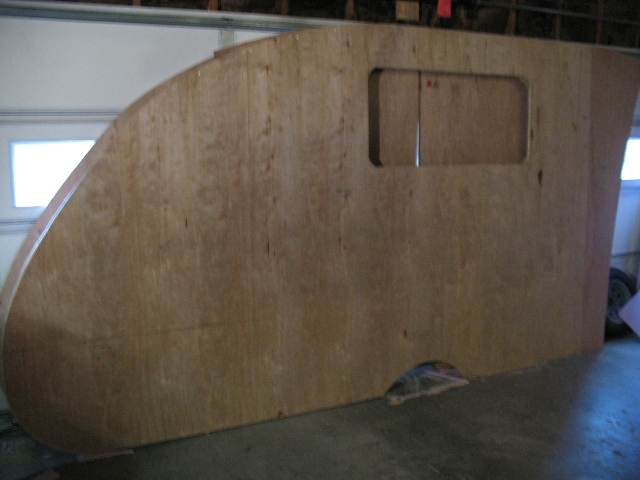 Panels attached -- cutting out window