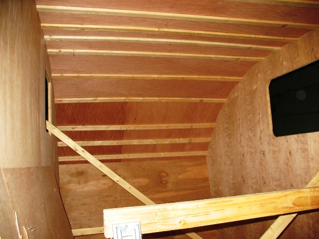 Roof going on (interior)