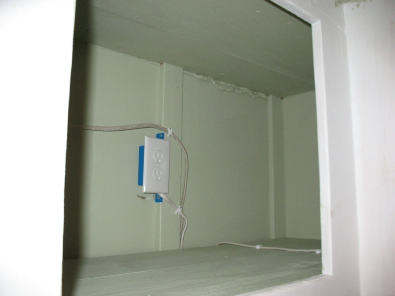 Over-counter cabinet outlet
