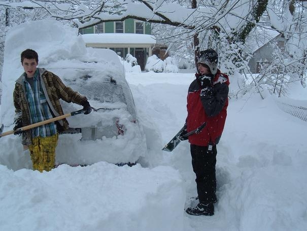 Shoveling