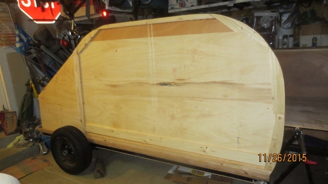 Right side inner panel sitting on frame