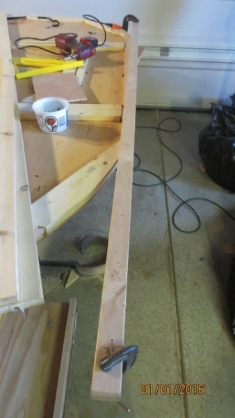 Prepping galley hinge beam