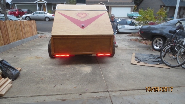 Rear with taillights