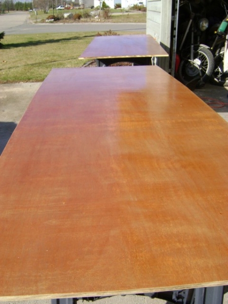 Two coats on Floor Storage Covers
