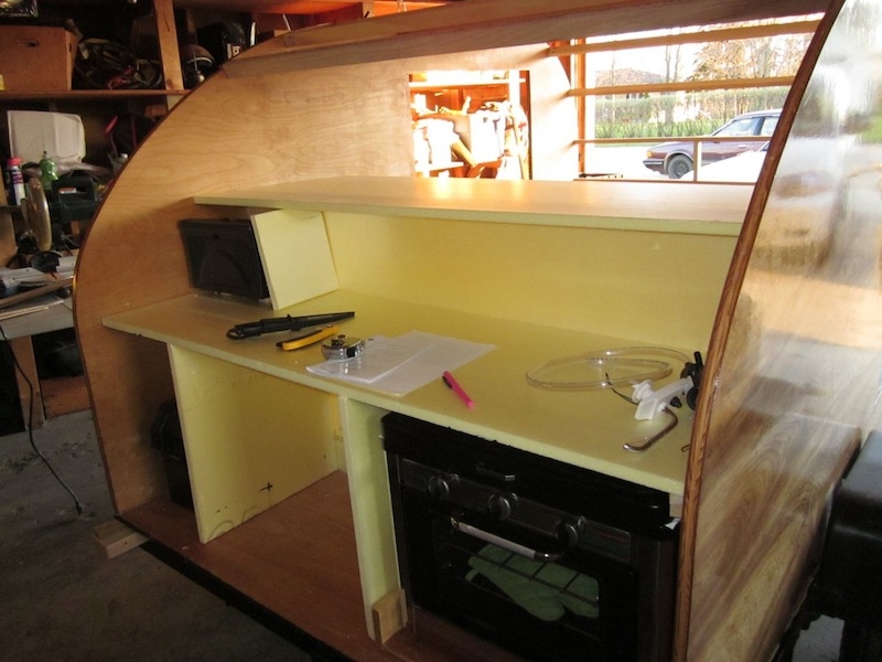 Backsplash and Galley Shelf/Inside Cabinet Bottom