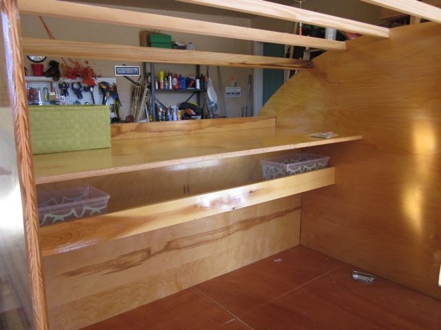 Inside View of Installed Wall/Shelves