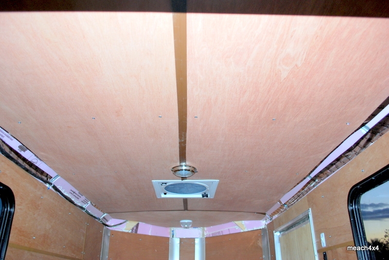 After ceiling install with dome lights and vent fascia