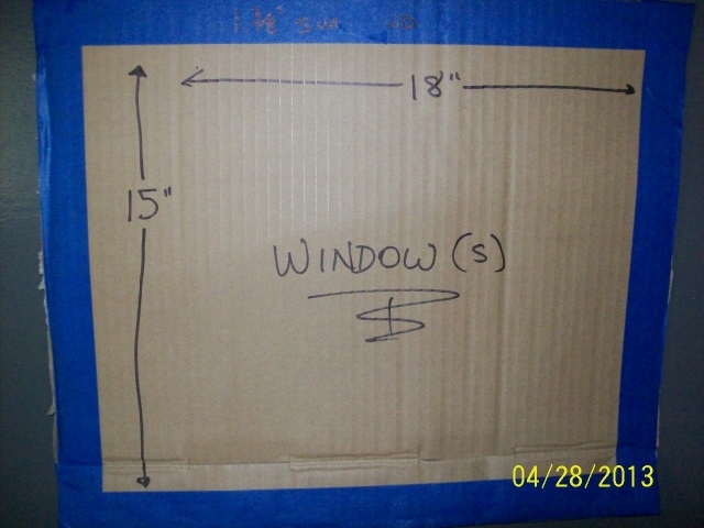 detail of test window pattern