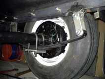 spring hanger assembly, new axle