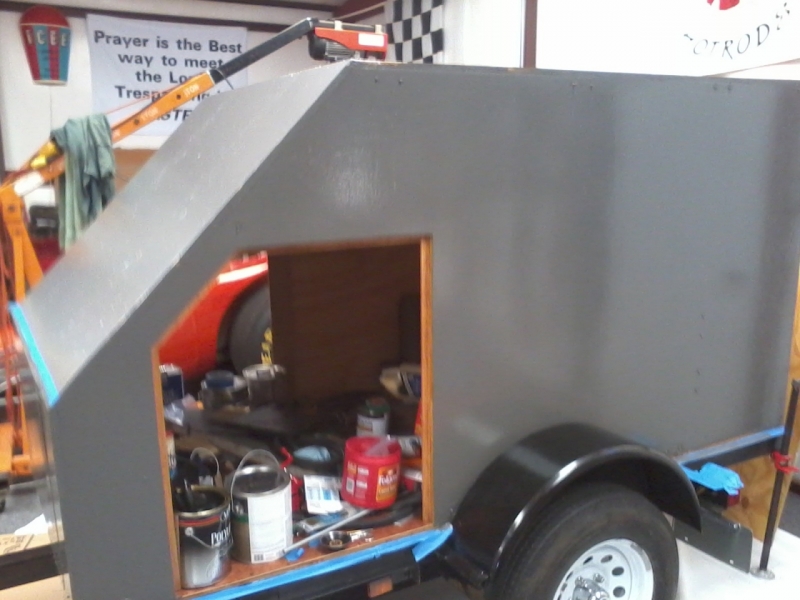 MF gray enamel on sides & doors