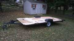 Pop up trailer frame