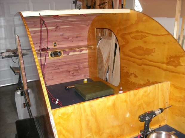 interior view of teardrop