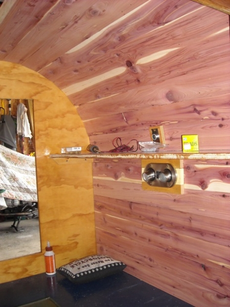 interior cedar roof