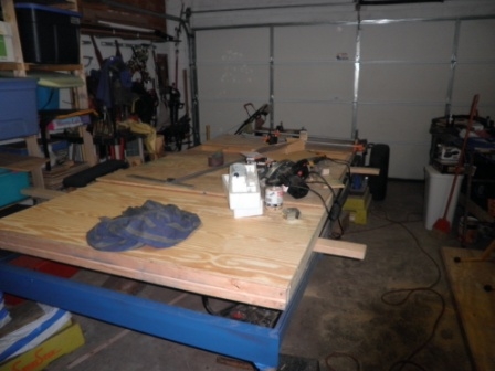 Fitting plywood for floor
