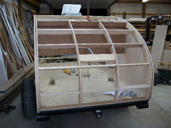 Hatch frame is made and temporary installed