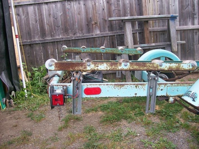 Boat trailer rusty