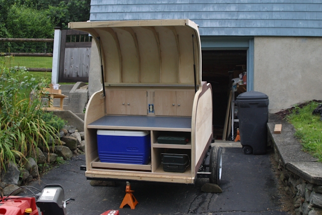 Camping Gear Hauler/Galley Kitchen Trailer