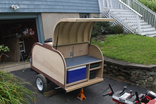 Camping Gear Hauler/Galley Kitchen Trailer