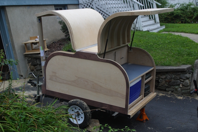 Camping Gear Hauler/Galley Kitchen Trailer