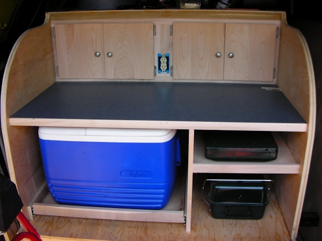 Camping Gear Hauler/Galley Kitchen Trailer