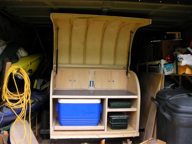 Camping Gear Hauler/Galley Kitchen Trailer