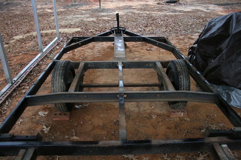 Rear view of trailer