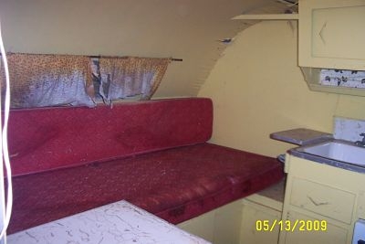 the Gaucho couch/bed area