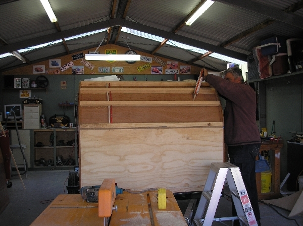Time for the cabin ceiling.