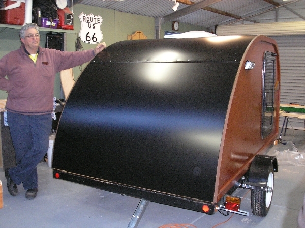 Final fitting of the galley hatch.