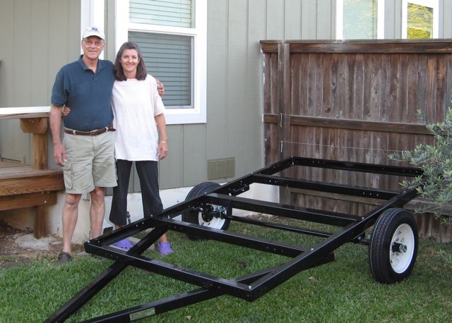 Dad and I build the trailer