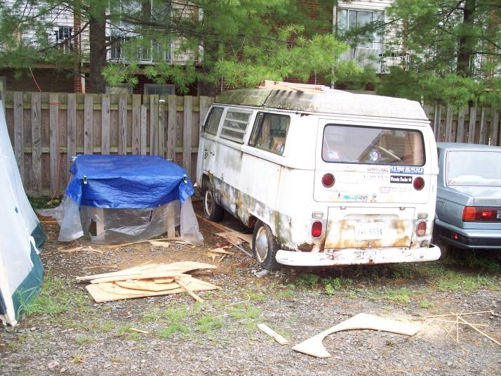 old vw waiting to be restored