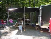 Polytarp awning