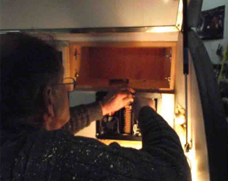 Dad wiring my Inteli-power 4000 converter with auto 4 stage battery charge wizard