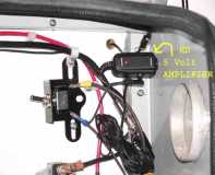 Here is the supplied 12V Amplifier hard wired into trailer with power disconnect switch