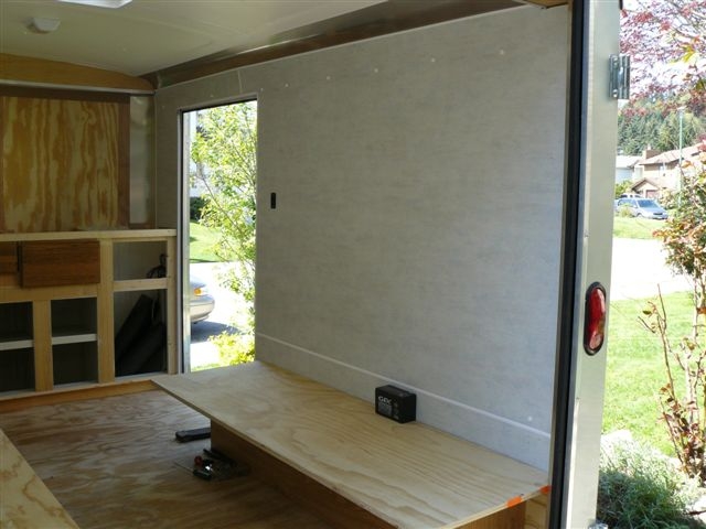 door side with panel on