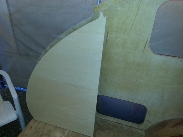 Galley finish side wall