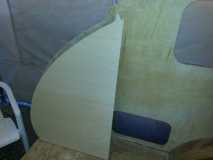 Galley finish side wall