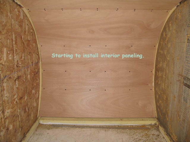 Installation of Interior Paneling