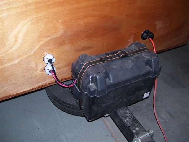 Battery Box and Spare tire Underneath