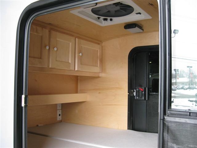 Inside cabinets
