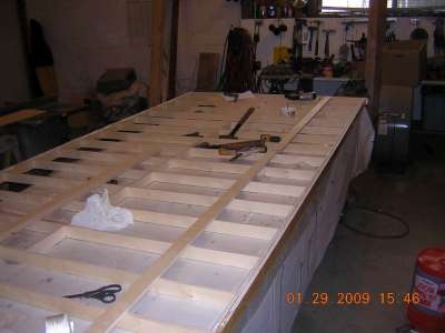 Torsion Box Floor 3/8" x 1-3/4" joists and 1/2" x 1-3/4" rim times 3