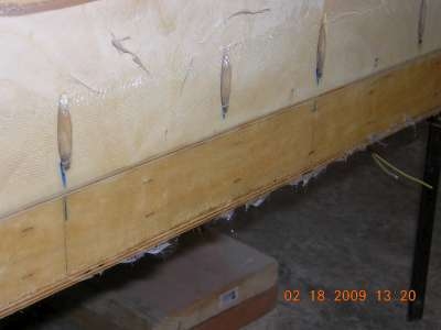 Fiberglass Tape at wall bottom