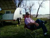 Grandpa at the lake