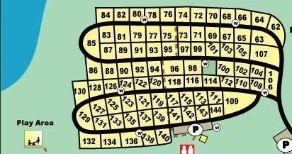 2010-Aug - Campsite map of Brighton Rec Area - with campsite #'s