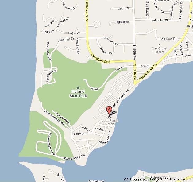 Map of Lake Macatawa CG at Holland SP - 5