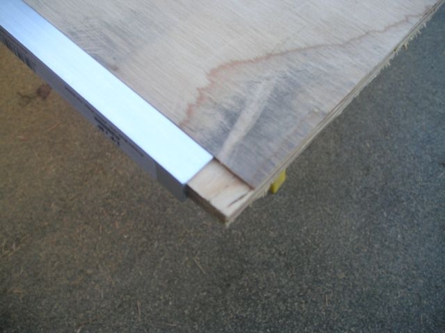 Alum. Channel on the bottom of the wall panel to seal from wicking water