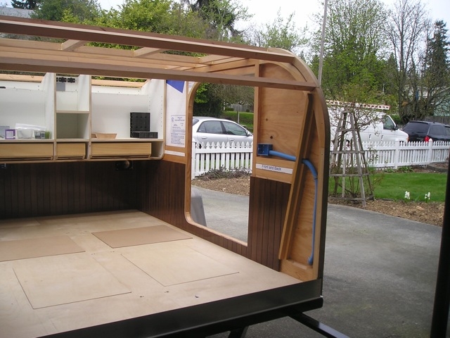 Front corner with roof assemblies in place