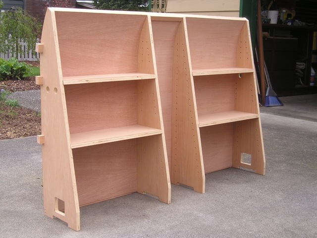 Headboard cabinet module interior side