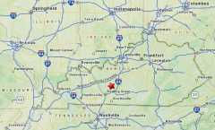 Nolin Lake state map