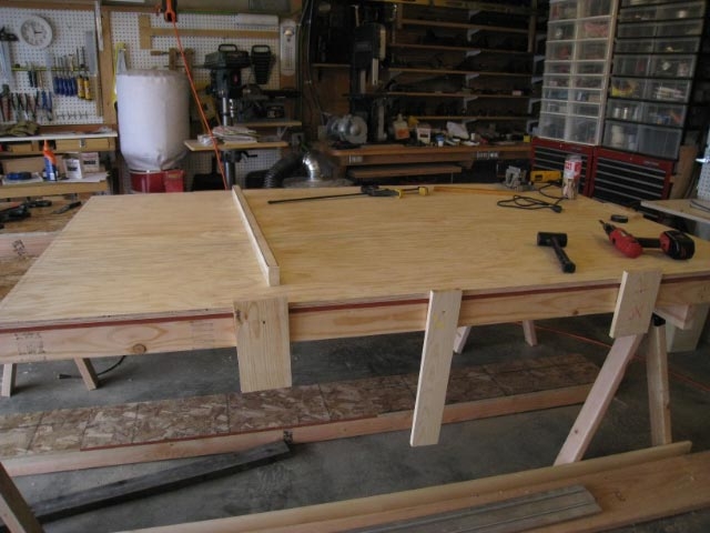 Making a 5x10 floor out of 4x8 plywood